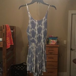 American eagle romper with open back and bow
